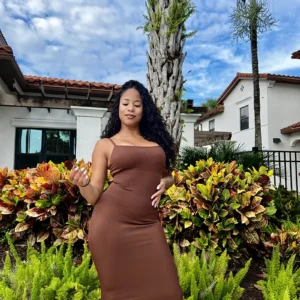 Strappy Compression Midi Dress